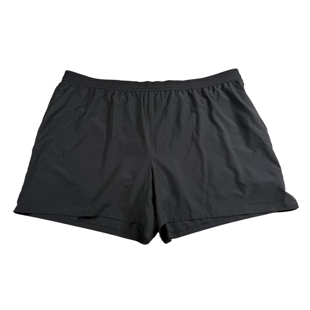VRST Mens XXL 5" Accelerate Short Black‎ Relaxed Fit Running Gym Athletic NWT